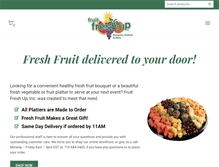 Tablet Screenshot of fruitfreshup.com